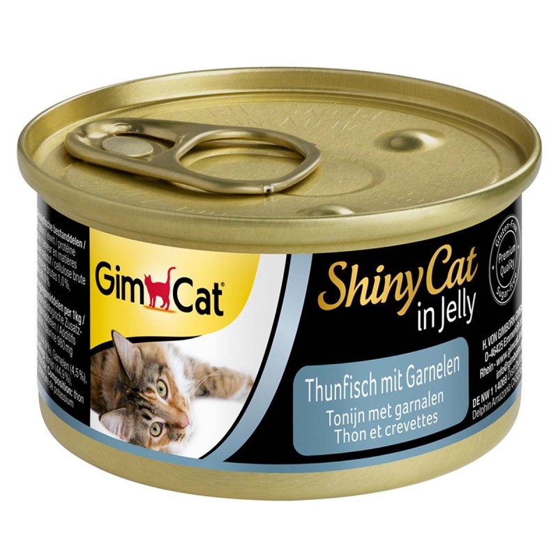 GimCat ShinyCat Thunfisch mit Garnelen 6x70g