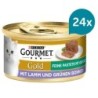 GOURMET Gold Feine Pastete mit Gemüse, Lamm und grüne Bohnen 24x85g