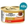 GOURMET Gold Raffiniertes Ragout mit Rind 48x85g