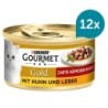 GOURMET Gold Zarte Häppchen in Sauce mit Huhn und Leber 12x85g