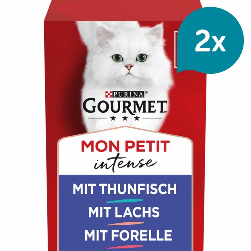 GOURMET Mon Petit Intense Fisch-Variationen 12x50g