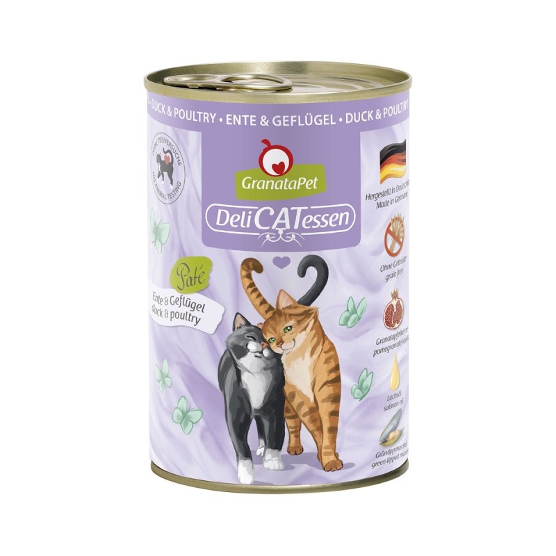 GranataPet Katze - Delicatessen Dose Ente / Geflügel 6x400g