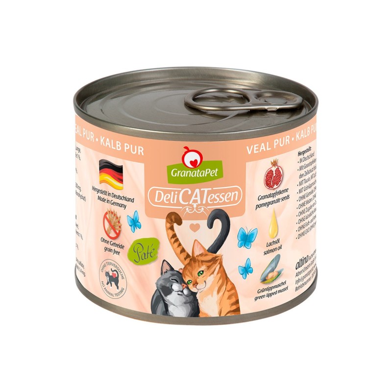 GranataPet Katze - Delicatessen Dose Kalb PUR 6x200g