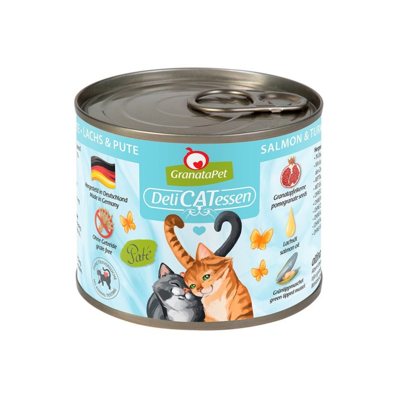 GranataPet Katze - Delicatessen Dose Lachs / Pute 6x200g