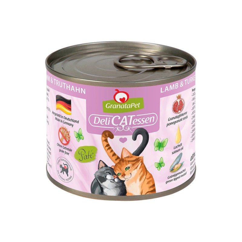 GranataPet Katze - Delicatessen Dose Lamm / Truthahn 6x200g