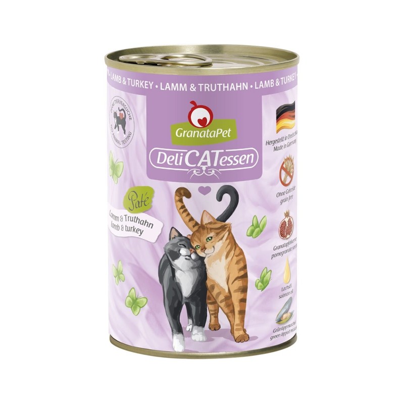 GranataPet Katze - Delicatessen Dose Lamm / Truthahn 6x400g