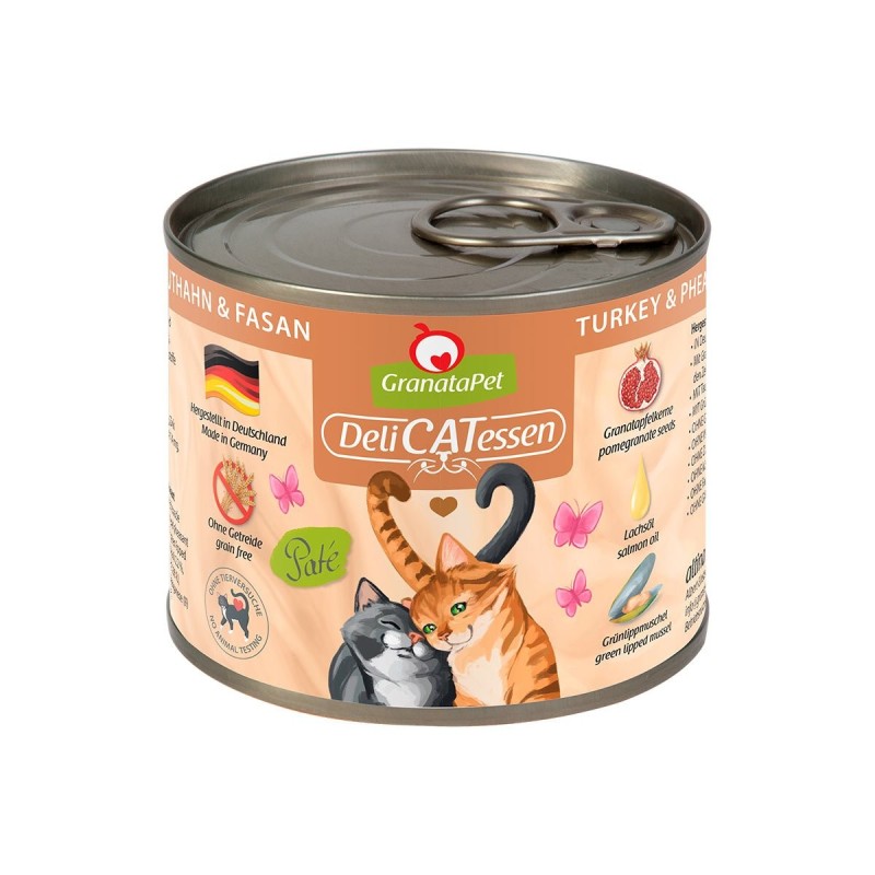 GranataPet Katze - Delicatessen Dose Truthahn / Fasan 6x200g