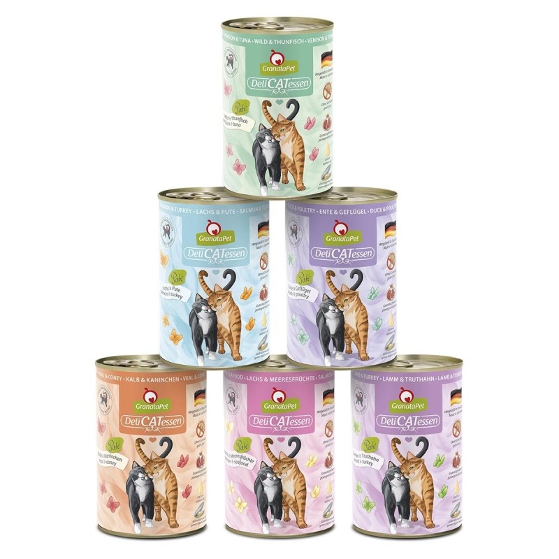 GranataPet Katze - Multipack 1 DeliCatessen 12x400g