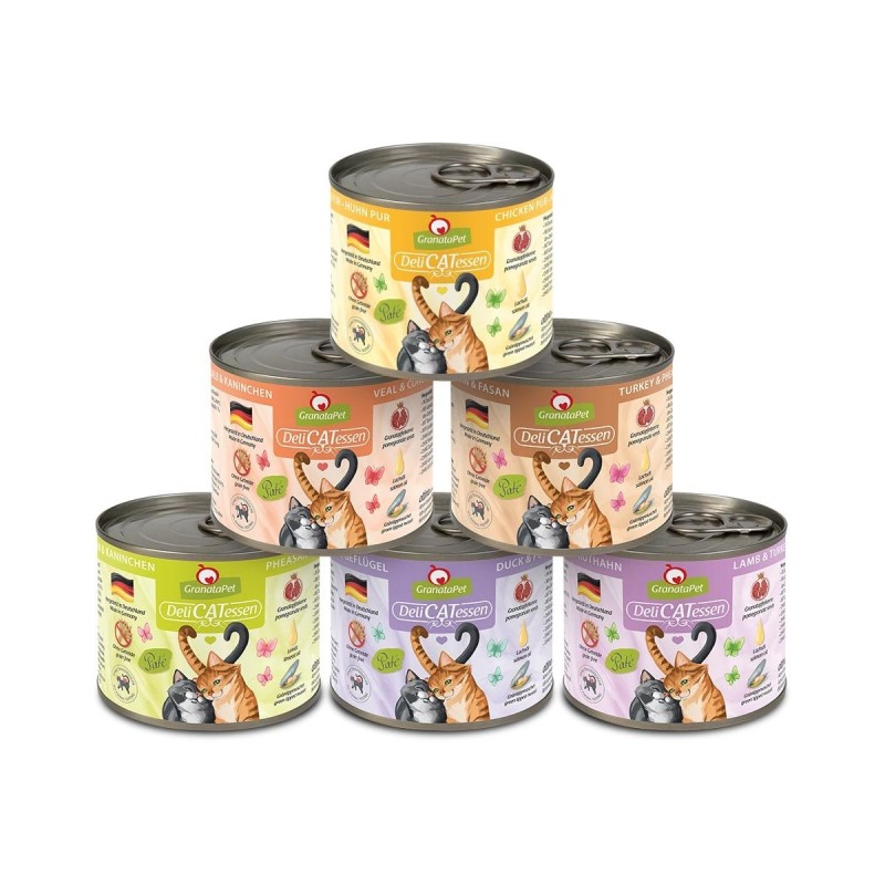 GranataPet Katze - Multipack 3 DeliCatessen ohne Fisch 12x200g