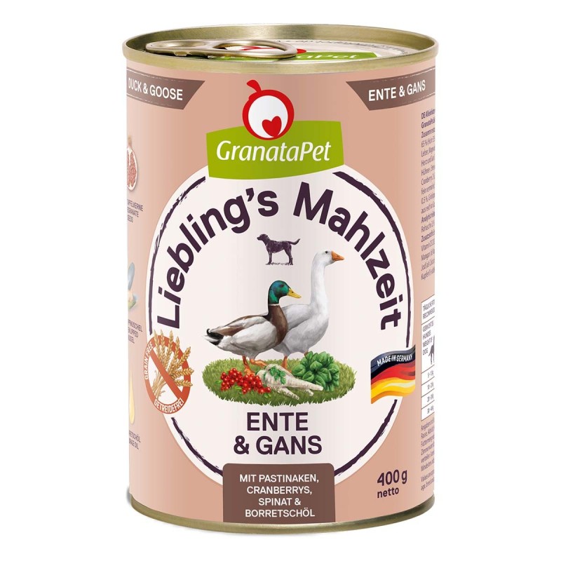 GranataPet Liebling's Mahlzeit Ente und Gans 6x400g