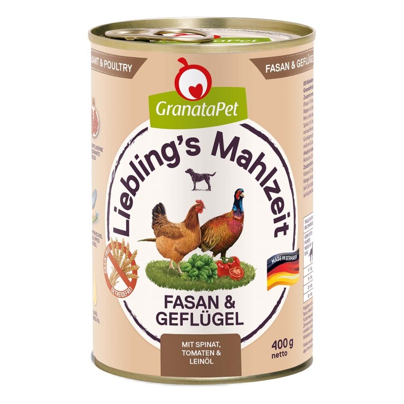 GranataPet Liebling's Mahlzeit Fasan und Geflügel 6x400g