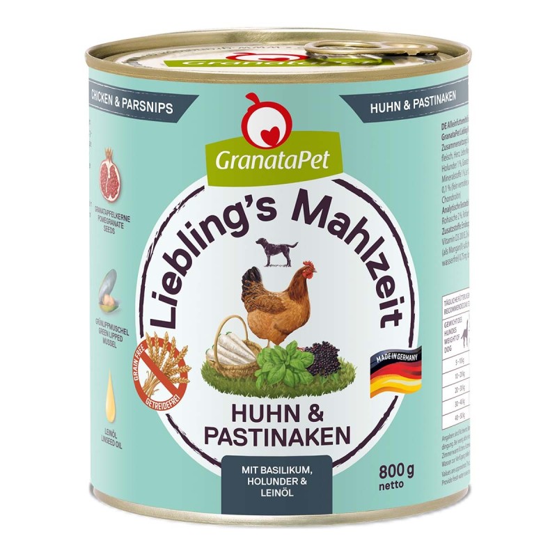 GranataPet Liebling's Mahlzeit Huhn und Pastinaken 6x800g