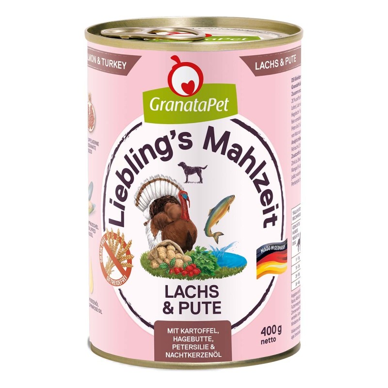 GranataPet Liebling's Mahlzeit Lachs und Pute 6x400g