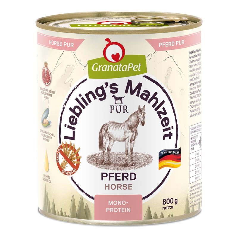 GranataPet Liebling's Mahlzeit Pferd PUR 6x800g