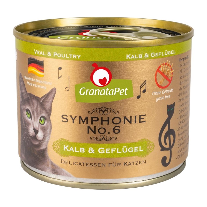 GranataPet Symphonie No. 6 Kalb / Geflügel 6x200g