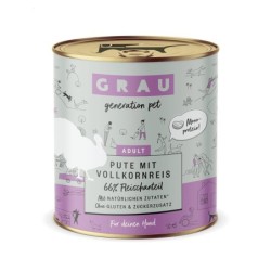 GRAU Hund Adult Pute mit...