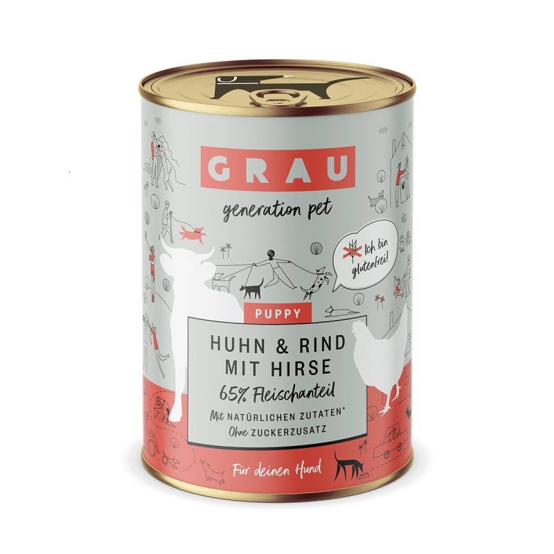 GRAU Puppy/Junior Huhn / Rind 6x400g