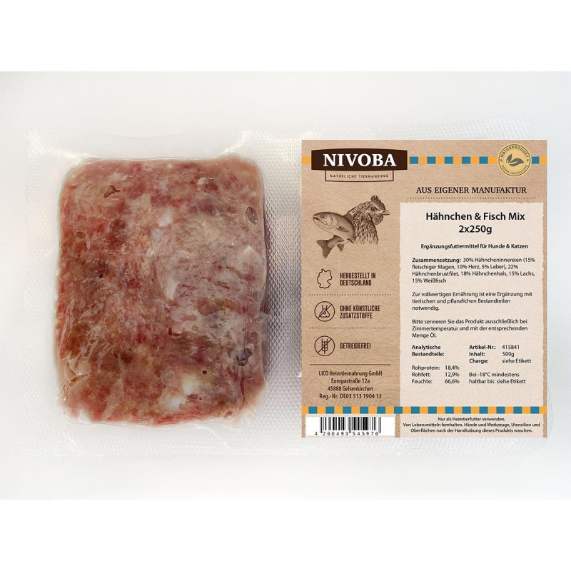 Nivoba Hähnchen / Fisch Mix 14x2x250g