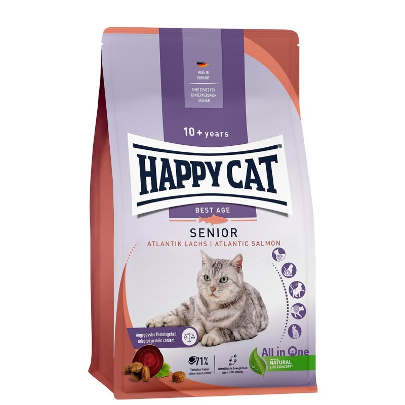 Happy Cat Senior Atlantik Lachs 1,3 kg