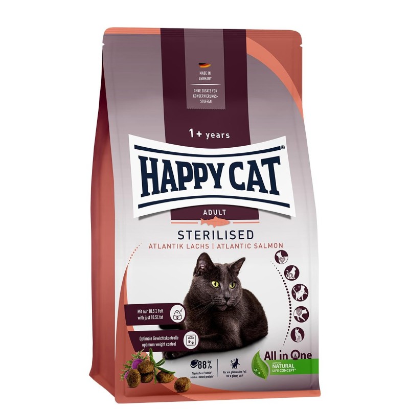 Happy Cat Sterilised Adult Atlantik Lachs 1,3kg