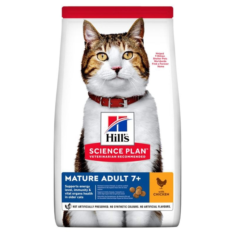 Hill's Science Plan Katze Mature Adult 7und  Huhn 10kg