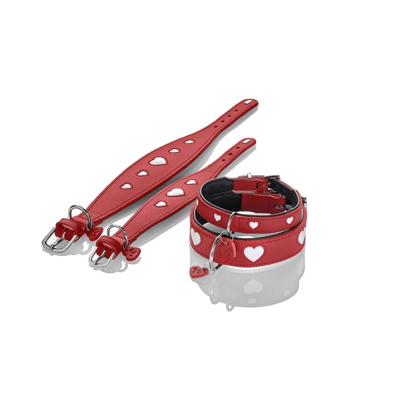 Hunter Halsband Love rot/schwarz 42/S-M