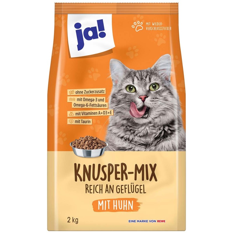 ja! Knusper-Mix reich an Geflügel mit Huhn 2kg