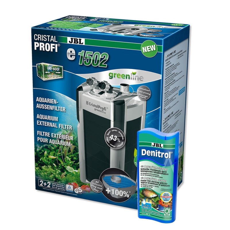 JBL CristalProfi e1502 greenline und  Denitrol 250ml gratis