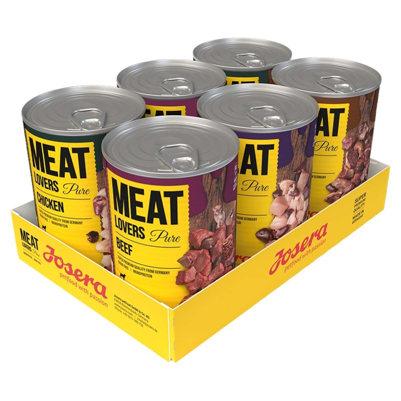 Josera Meat Lovers Pure Mixpaket 6x400g