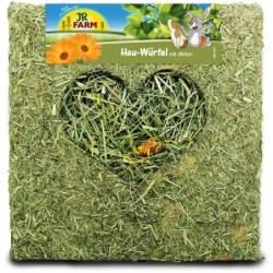 JR Farm Heu-Würfel groß mit Blüten 450g