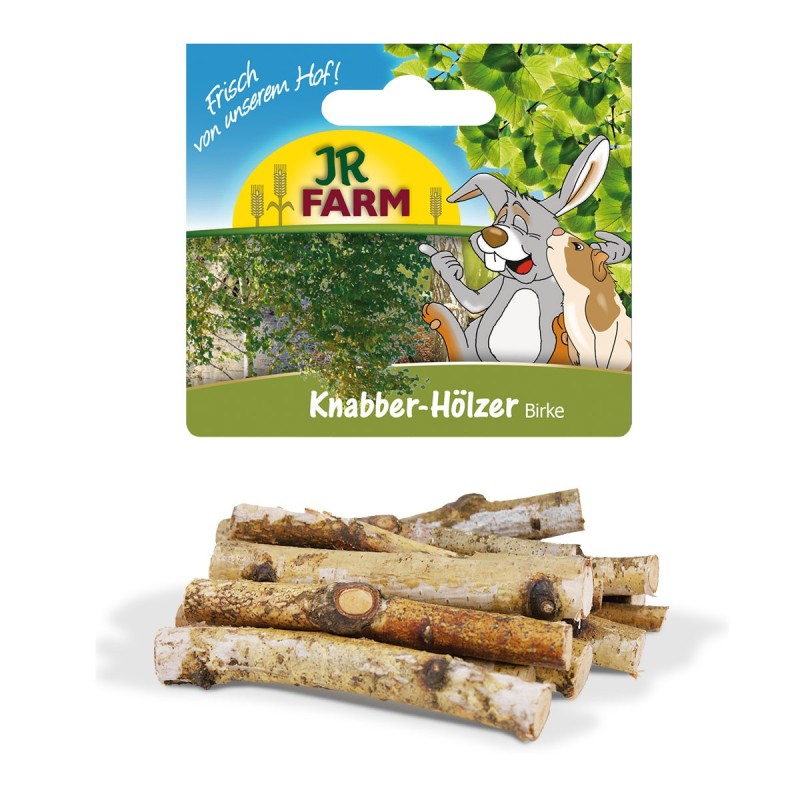 JR Farm Knabber-Hölzer Birke für Nager 40g