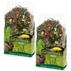 JR Farm Grainless Herbs Zwergkaninchen 5 kg und  950g Sparpack