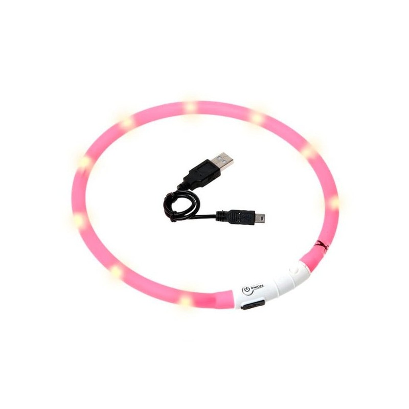 Karlie Visio Light LED Leuchthalsband pink