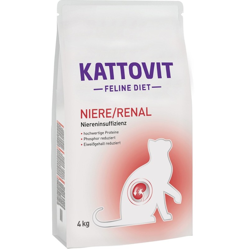 Kattovit Katzenfutter Feline Diet Niere/Renal 4kg