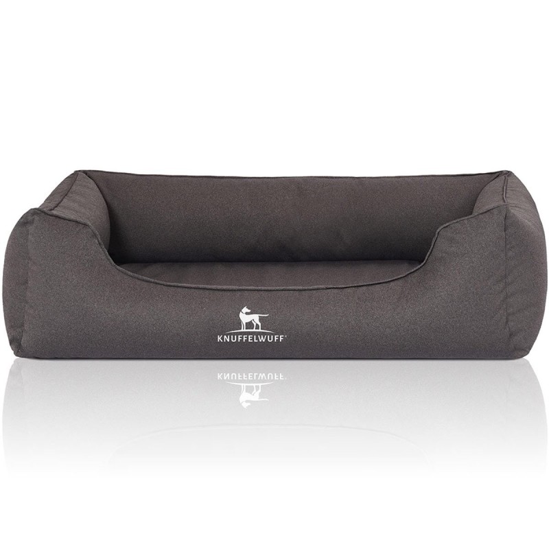 Knuffelwuff orthopädisches wasserabweisendes Hundebett Leon anthrazit M-L 85x63cm