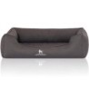 Knuffelwuff orthopädisches wasserabweisendes Hundebett Leon anthrazit M-L 85x63cm