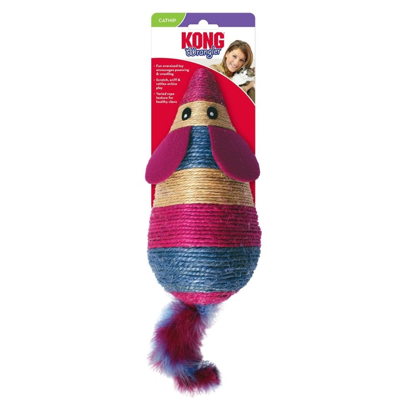 KONG Katzenspielzeug Wrangler Scratch Mouse