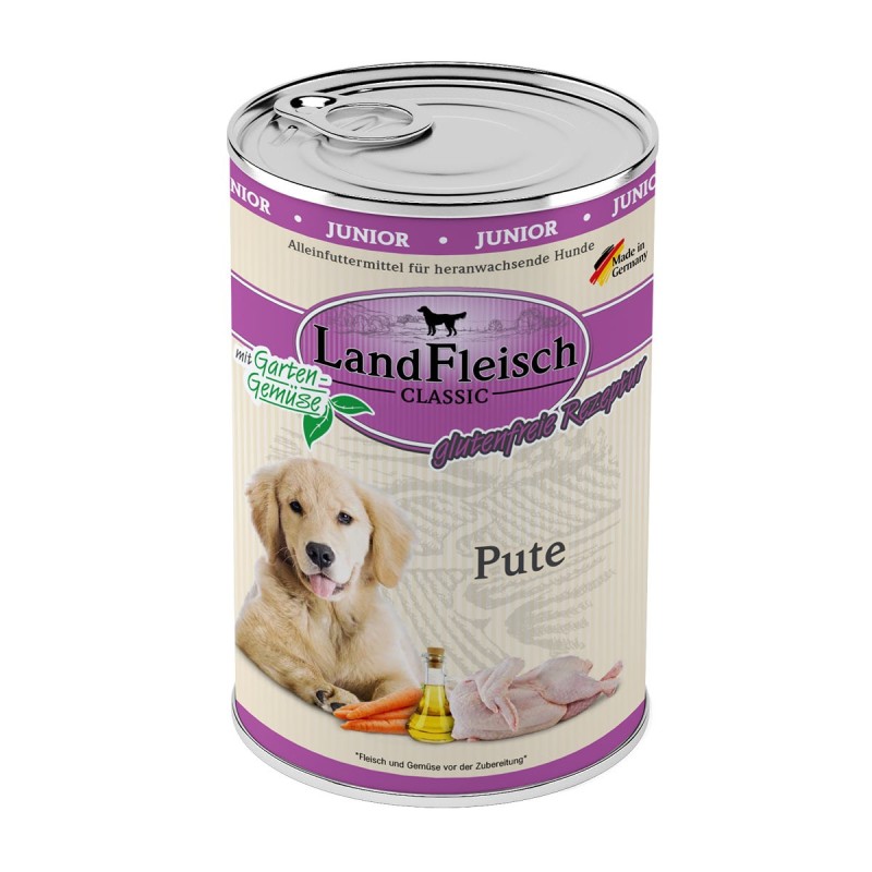 LandFleisch Dog Classic Junior Pute 6x400g