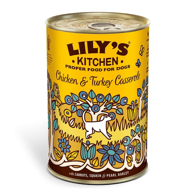 LILY'S KITCHEN Dog Casserole Huhn / Truthahn 6x400g