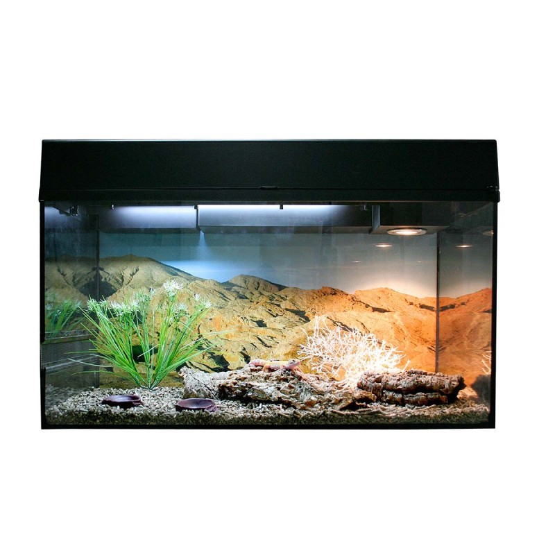 Lucky Reptile Terrarium Starter Kit 80 cm "Leopardgecko" schwarz