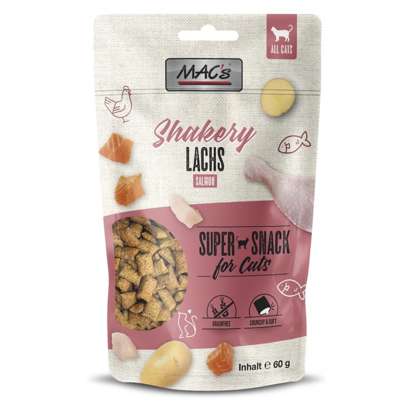 MAC's Cat Shakery Snacks Lachs 3x60g