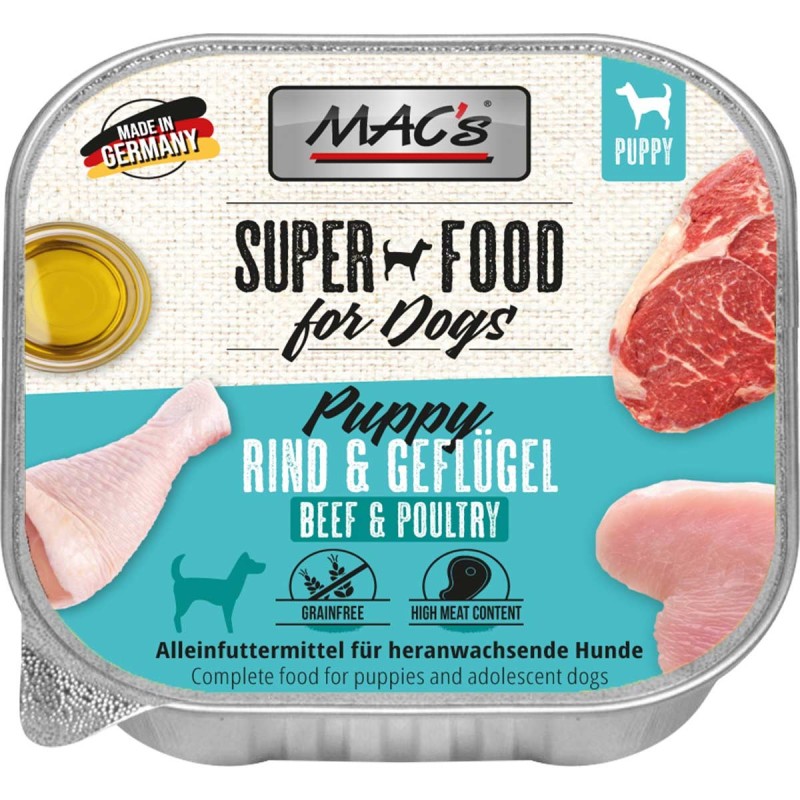 MAC's Dog Puppy Rind / Geflügel 10x150g