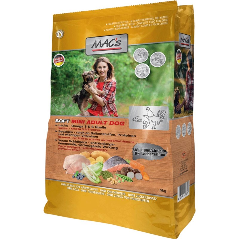 MAC's Dog Soft Mini Huhn / Lachs 1,5kg