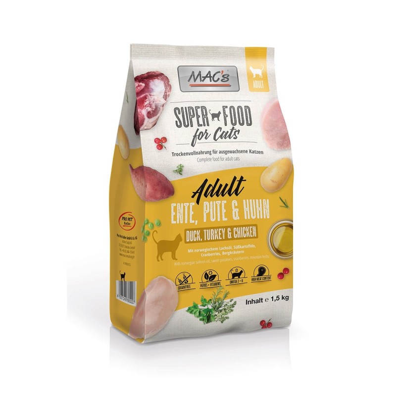 MAC's Cat Adult Ente, Pute / Huhn 1,5kg