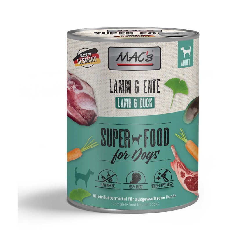 MAC's Dog Lamm und Ente 12x800g