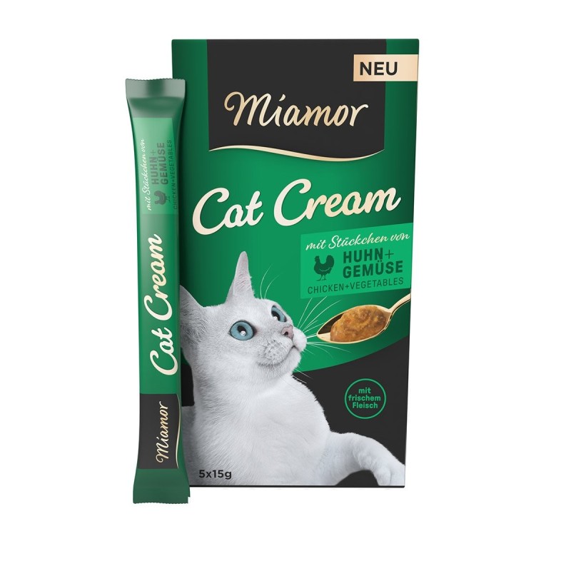 Miamor Cat Cream Huhn und  Gemüse 5x15g