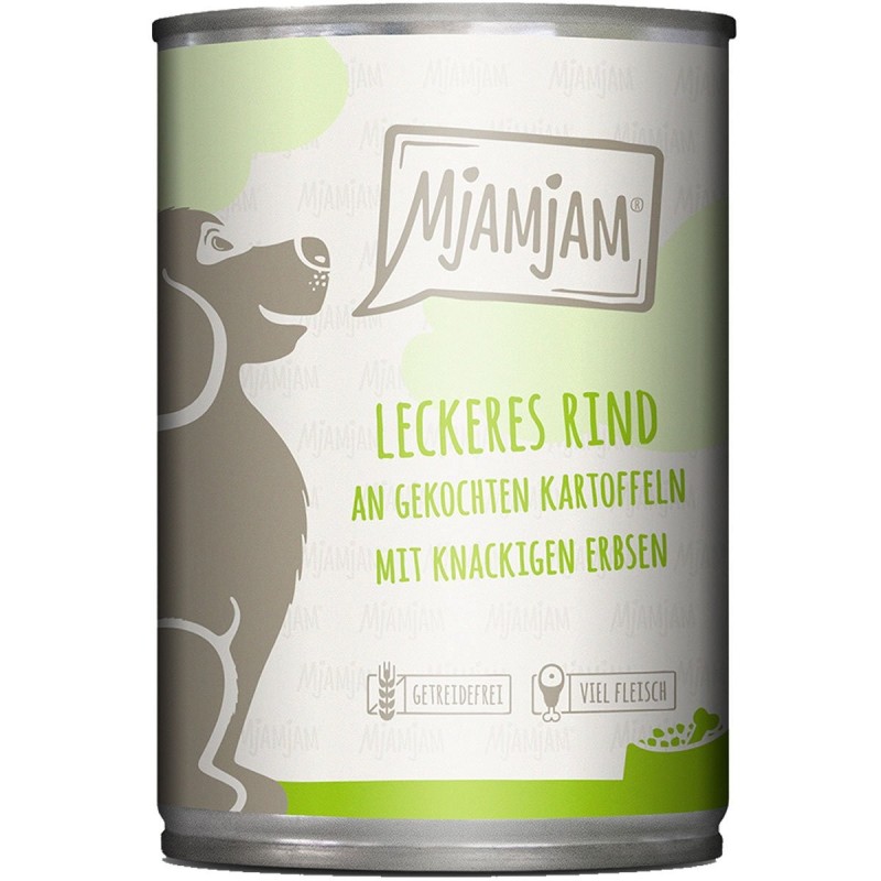 MjAMjAM leckeres Rind an gekochten Kartoffeln mit knackigen Erbsen 6x400g