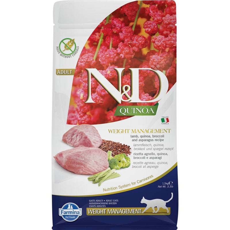 N/D Cat Quinoa Weight Management Lamb 1,5kg