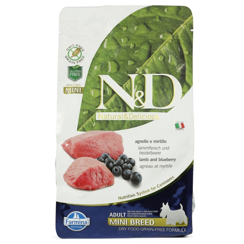 N/D Hundefutter Lamm/Heidelbeeren Mini Adult getreidefrei 800g