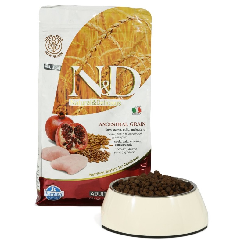 N/D Katzenfutter Adult getreidearm Huhn und Granatapfel 1,5kg